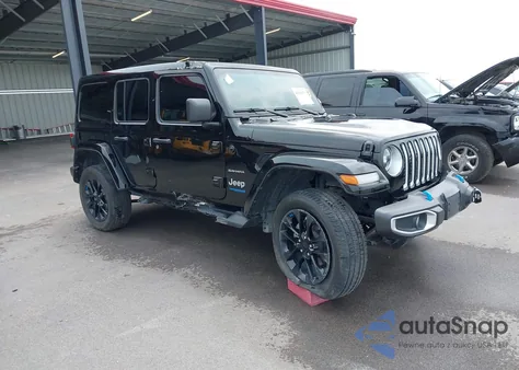 2022 Jeep Wrangler 4Xe Unlimited Sahara 4X4 из США, поврежденный, VIN 1C4JJXP61NW276048